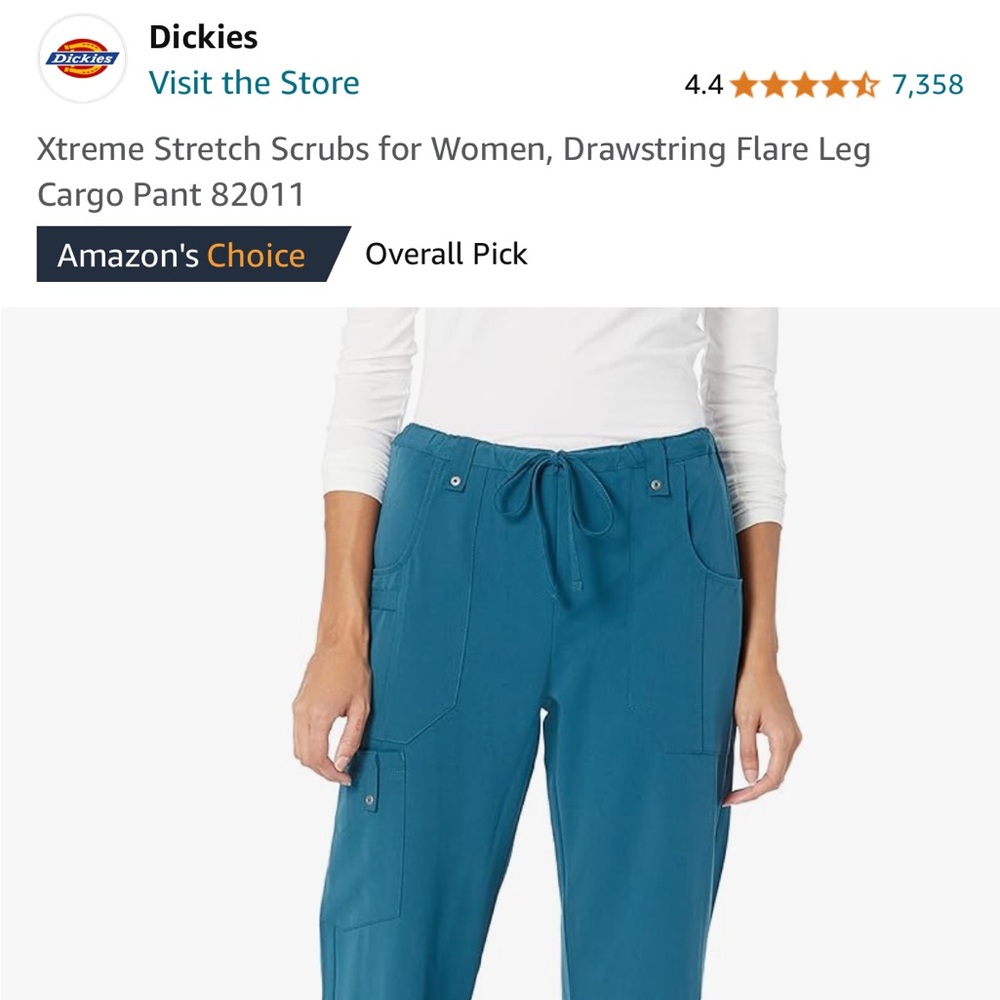 Dickies Scrub Pant Medium NAVY - Picture 2 of 10